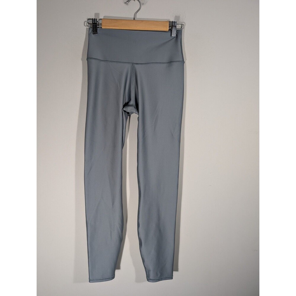Alo Yoga 7/8 High Waist Airtlift Leggings Steel Gray Blue Sz M Workout Training